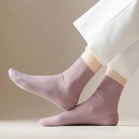Calcetines coreanos simples para niñas, calcetines de tubo medio de Color sólido de verano con cualquier corte, calcetines para mujer - details 1