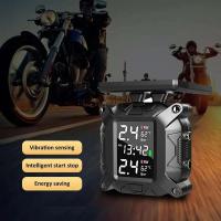 Monitor de energía Solar TPMS para motocicleta, sistema de alarma con Sensor de temperatura y control de presión de neumáticos en tiempo Real - details 8