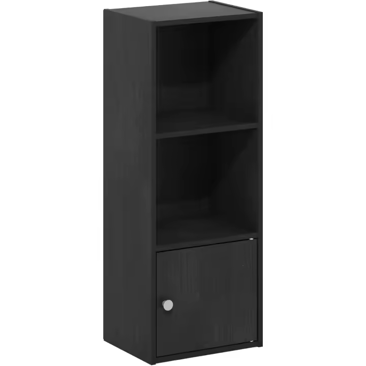 Biblioteca de 5 Niveles con 1 Puerta de Almacenamiento, Blanco - 1