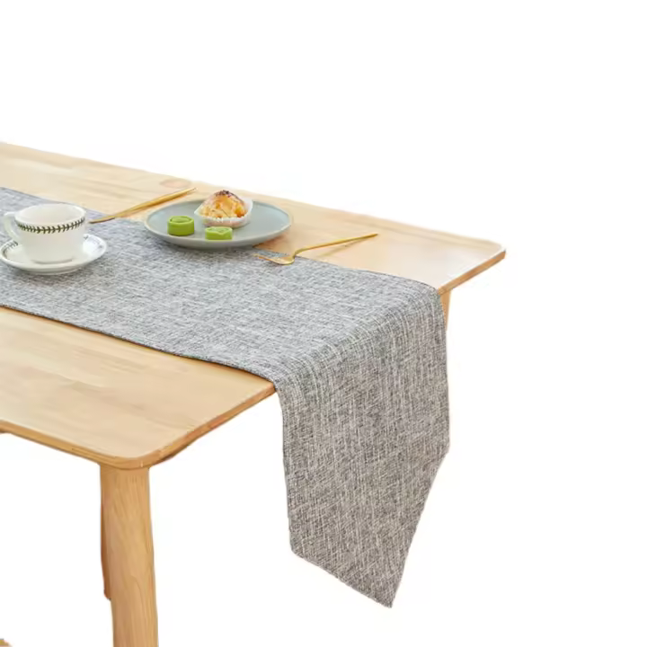 Bonenjoy, 1 pieza, camino de mesa de lino y algodón, Color sólido, decoración para mesa de comedor, banquete, mantel para el hogar, 30x16 0/30x18 0/30x21 0/30x240cm - 1