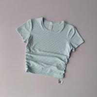 Camiseta de Yoga sin Costuras Camiseta Deportiva de Manga Corta para Mujer - details 9
