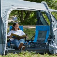 Silla Plegable de Playa Portátil Bajo Camping Espalda Alta en Malla Ultraligero con Bolsa de Transporte - details 1