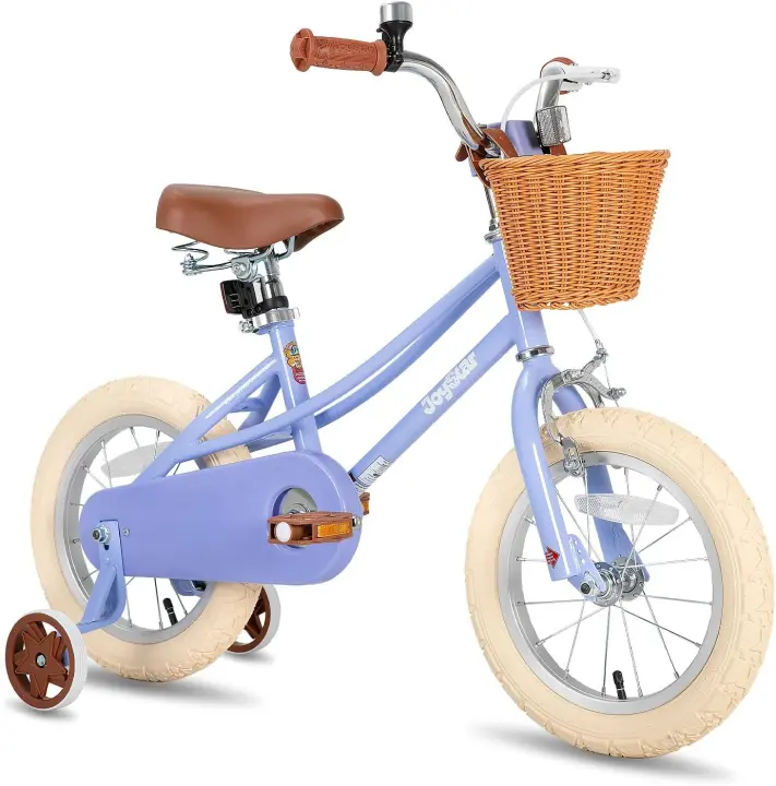 12/14/16/18/20 Pulgadas Bicicleta para niñas de 2 a 9 años, Bicicleta para niñas 12/14/16/18 Pulgadas con Cesta y estabilizadores, 20 Pulgadas con Caballete - 1