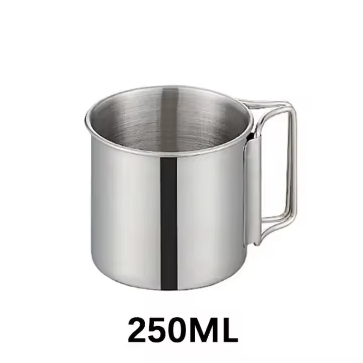 Taza de titanio para acampar, villa turística, equipo para picnic al aire libre, juego VIE, utensilios de cocina para senderismo - 1