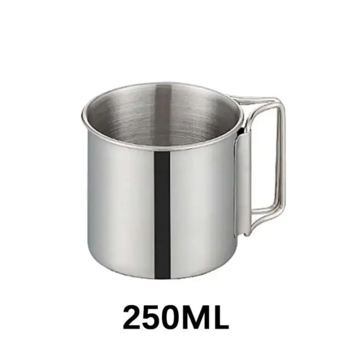 Taza de titanio para acampar, villa turística, equipo para picnic al aire libre, juego VIE, utensilios de cocina para senderismo - 1