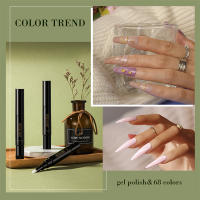 ROSALIND-Bolígrafo de esmalte de uñas de Gel, serie de colores sólidos de 68 colores, 5ml, estilo de moda, pluma de esmalte de uñas de Gel de larga duración, lámpara UV para arte de uñas - details 4
