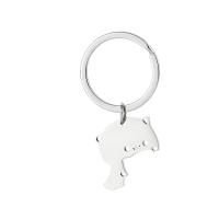 LLavero de gato lindo de acero inoxidable, llavero a juego de animales, colgantes, regalo del Día de San Valentín, pareja, amante - details 4