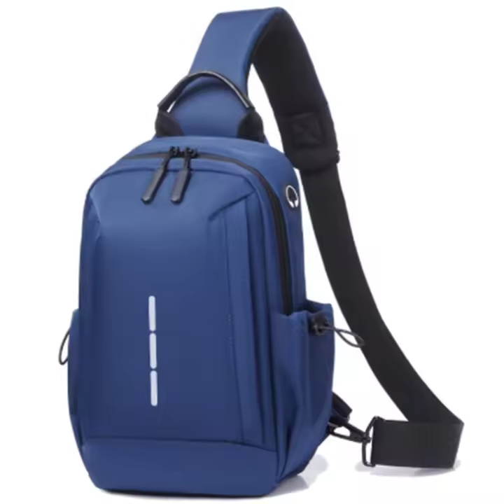 Bolsa de mensajero de hombro, bolsa de pecho impermeable, ligera y a la moda, bolsa de pecho informal para viajeros. - 1
