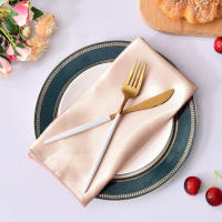 Pañuelos de Comedor de Sátin Suave 100Pcs Cuadrados 30x30cm para Bodas y Fiestas - details 9