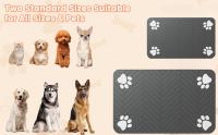 Alfombrilla Para Mascotas Absorbente Con Sujeción a Base De Goma Impermeable Para Alimentos Y Bebidas Para Perros Y Gatos Mat De Alimentos Para Mascotas - details 1