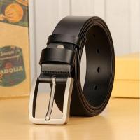 Cinturón con hebilla de Pin de aleación de PU para hombre, cinturones de ocio de negocios, cinturones negros de invierno para hombre - details 7