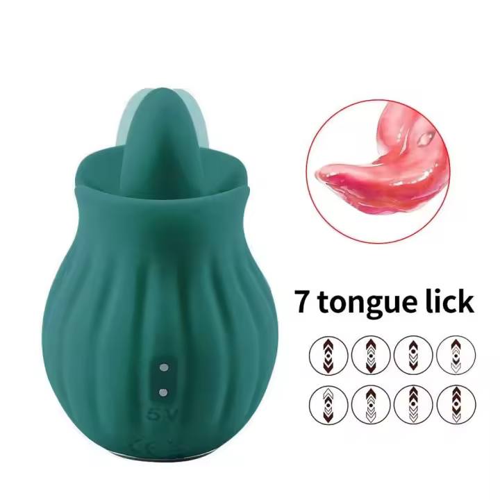 Vibrador de Lengua de Oreja Estimulador de Clítoris y Pezón para Mujeres - 1
