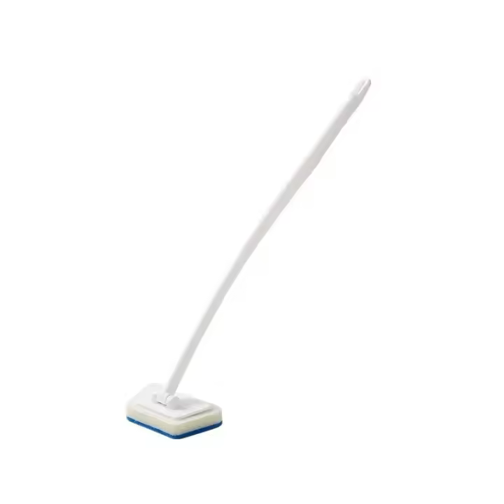 Cepillo de Pared de Baño Multifuncional con Mango Largo Cepillo de Esponja Desmontable para Azulejos de Baño Herramientas de Limpieza para el Hogar - 1