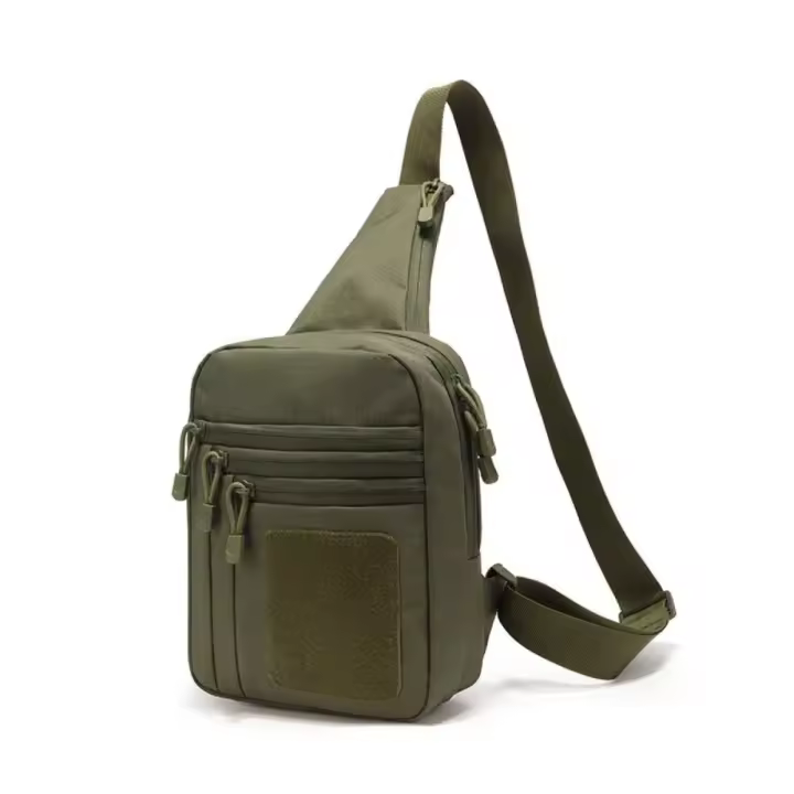 Bolsa de pecho para exteriores de gran capacidad, correa ajustable, tela Oxford, bolsos cruzados para escalar, transpirable, multicapa - 1