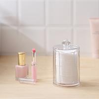Caja de Almacenamiento Organizador de Baño para hisopos de algodón Cosméticos Joyería Maquillaje Eliminador de Maquillaje con Tapa de Bambú - details 9