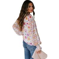 Blusa de gasa con botones Primavera Verano y elegantes blusas florales para mujer, nueva camisa juvenil de manga larga para mujer - details 3