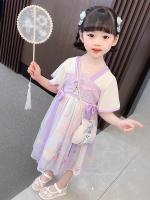 Hanfu-vestido chino de primavera y verano para niña, disfraz súper inmortal para niño, falda de estilo antiguo - details 2