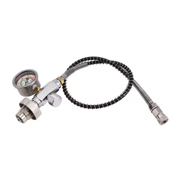 Adaptador de carga de estación de llenado HPA, adaptador de tanque de buceo con conector Din 232/300Bar para recarga de aire PCP, nueva actualización - 1