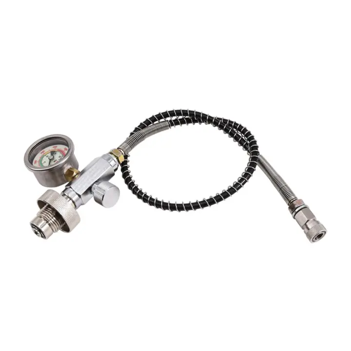 Adaptador de carga de estación de llenado HPA, adaptador de tanque de buceo con conector Din 232/300Bar para recarga de aire PCP, nueva actualización - 1