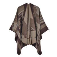 Mantón de mujer de nuevo estilo, capa con abertura de Cachemira de imitación gruesa de gran nombre a la moda para uso en pasarela - details 12