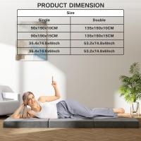 Plegable Suelo 195 x 140x10 cm colchones Plegables Invitados Espuma Funda Lavable Viajes Camping Invitados - details 12