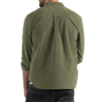 Camisa de pana gruesa para hombre, abrigo informal holgado con solapa de botones, nuevo para otoño e invierno 2024 - details 16
