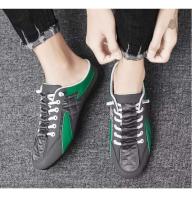 Zapatos planos de conducción de fondo suave de moda para hombre, zapatos casuales de primavera y verano con diseño de gorro, estilo de caminata de medio arrastre, sin cordones - details 16