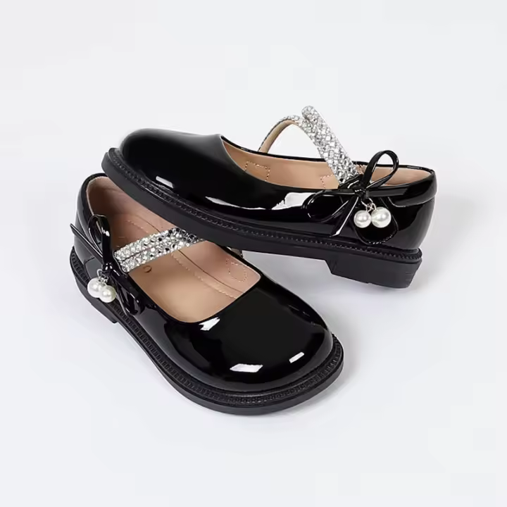 Nuevos zapatos de rendimiento para estudiantes de princesa con suela blanda para niñas - 1