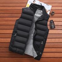Chaleco a prueba de viento para hombre, chaqueta sin mangas, abrigo informal, algodón cálido, chaleco grueso, chaleco de invierno - details 2