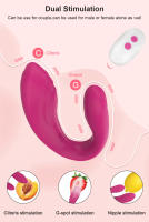 Vibrador inalámbrico con Control remoto para mujeres y parejas adultas, estimulador del clítoris y del punto G femenino, consolador de doble penetración, Juguetes sexuales, 18 - details 0
