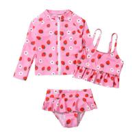 Conjunto de Bikini de Cintura Alta para Niñas Paquete de 3 con Protección UV - details 10