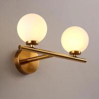 Luces de Pared de Vidrio de Leche, Modernas, de Medio signo, 3 Luces para Dormitorio, Sala de Estar, Baño, Escritorio - details 1
