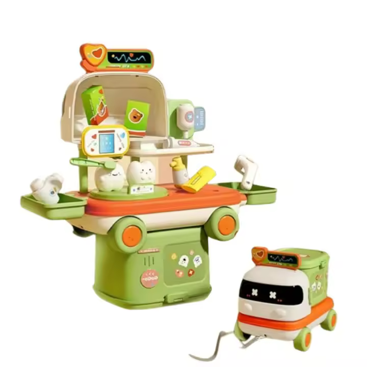 Juego de simulación Montessori de 3 estilos para niños, juguetes de simulación, tratamiento médico, juego de cosméticos - 1