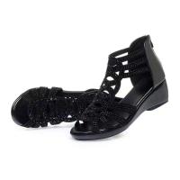 Sandalias verano de las mujeres 2025 nuevos zapatos de suela blanda desgaste exterior de moda sandalias de las mujeres tacón de cuña mujeres - details 14