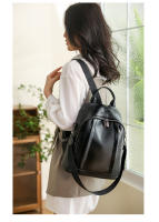 Mochila De Cuero pu para mujer, bolso de hombro femenino, mochila de viaje vintage, mochila de trabajo informal, regalo - details 20