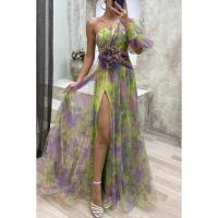 Vestido Elegante de Malla Multifuncional para Mujer Estilo Descubierto con Hombros - details 8