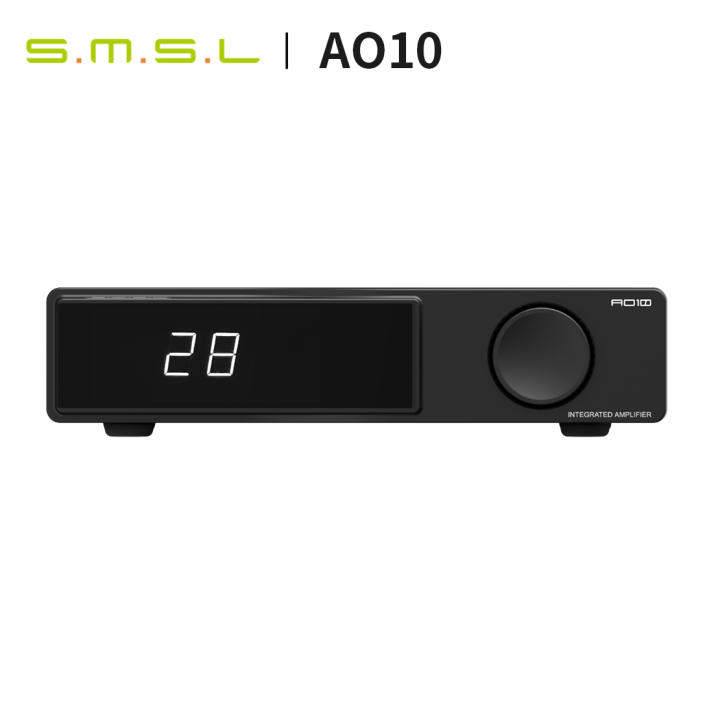 Amplificador de Potencia SMSL AO10, Bluetooth 5.3, Chip TPA3116x2, Entrada de 12V, Interruptor Síncrono, Salida de Altavoz de 100Wx2/2Ω, Amplificador Clase D