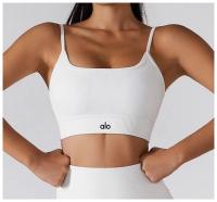 Alo yoga ropa chaleco mujer fitness deportes running sujetador reunión espalda belleza tirantes lencería entrenamiento top - details 0