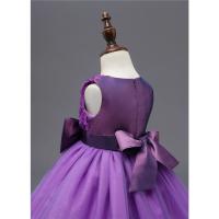 Elegante Vestido de Princesa para Niñas Talla de Flor Elegante Grandes Lazos - details 24