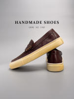 Cuero lavado al agua, primera capa de cuero de vaca, zapatos de hombre hechos a mano, estilo vintage. - details 31