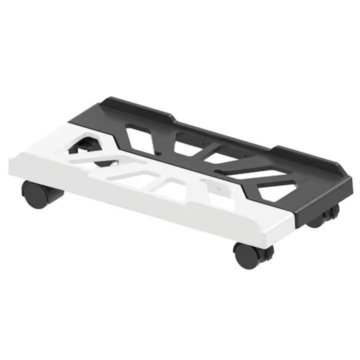 Soporte de torre ajustable para ordenador móvil, ventilación con 4 ruedas debajo del escritorio, soporte para CPU, bloqueo de disipación de calor - 1