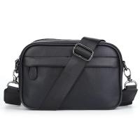 Bolso Cruzado de Hombro para Hombres Cuero PU Diseño a Cuadros Bolso Messenger de Negocios Casual - details 8