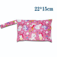 Bolsa de pañales para bebé, bolsa de almacenamiento de viaje, impermeable, portátil, saliente, 22x15cm - details 1