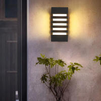 Goeco Luz de Pared LED Impermeable 15W Luz Blanca Caliente/Fría Negro 12*8,5*24,5 CM - details 7