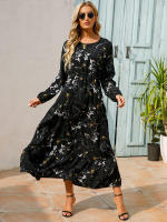 Vestido largo playero de verano para mujer, casual, elegante, de manga larga y corte en A. - details 9