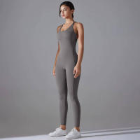 Hamidou-body de Yoga elástico, ropa de gimnasio, ropa deportiva de realce, mono de entrenamiento sin espalda, conjunto de Yoga de alta elasticidad para gimnasio - details 38