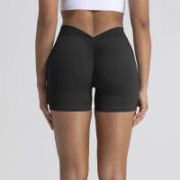 Shorts de Cintura Alta Sin Costuras para Entrenamiento Diseño V-back para Mujeres - details 2