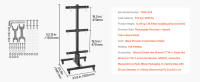 SucceBuy Placa de Peso Plateau Vertical con Ruedas 2 Pulgadas 1000 lbs Capacidad - details 6