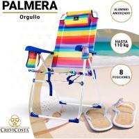 Palmera 2081-3 - Silla de Playa Plegable con reposabrazos Posiciones. Textileno (Elegancia) - details 5