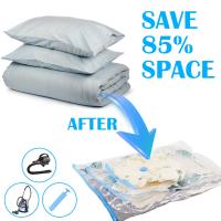Bolsas al vacío 15 unidades bolsas de almacenamiento de viaje más gruesas bolsas de ropa 5 XXL+5 XL+5 L reutilizables para ropa, edredones, ropa de cama, almohadas, mantas de lana, cortinas, - details 2